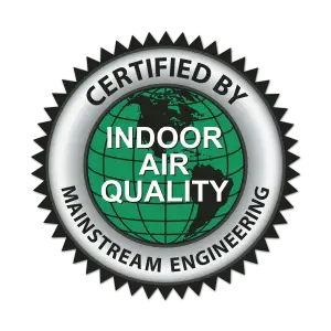 Certified by Indoor Air Quality Mainstream Engineering logo